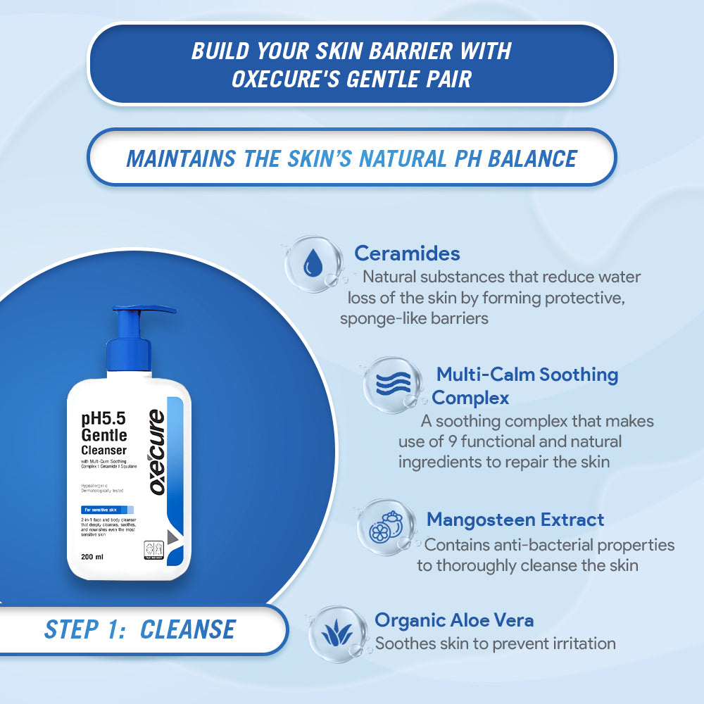 NEW pH 5.5 Gentle Cleanser – Oxecure Philippines
